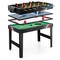 4 in 1 Game Table Foosball Hockey Billiards Table Tennis Combo Arcade Table Black